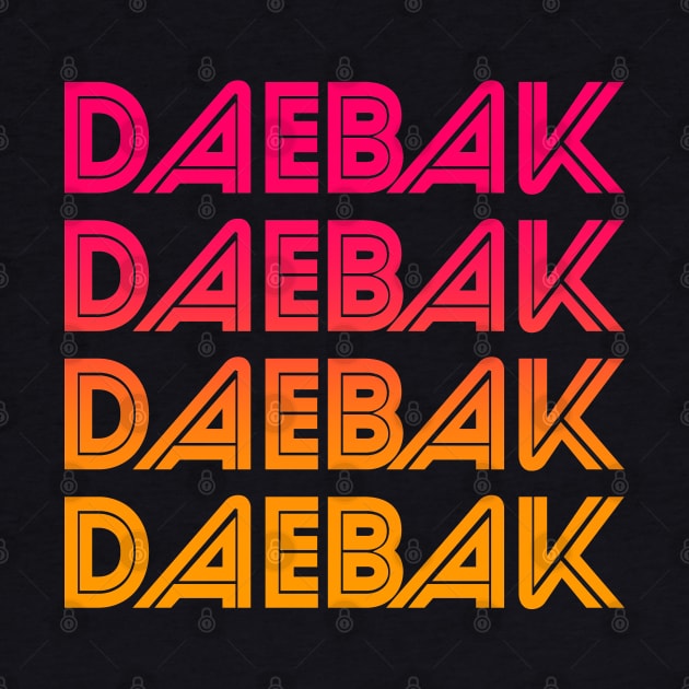 Vintage Retro Daebak by coloringiship